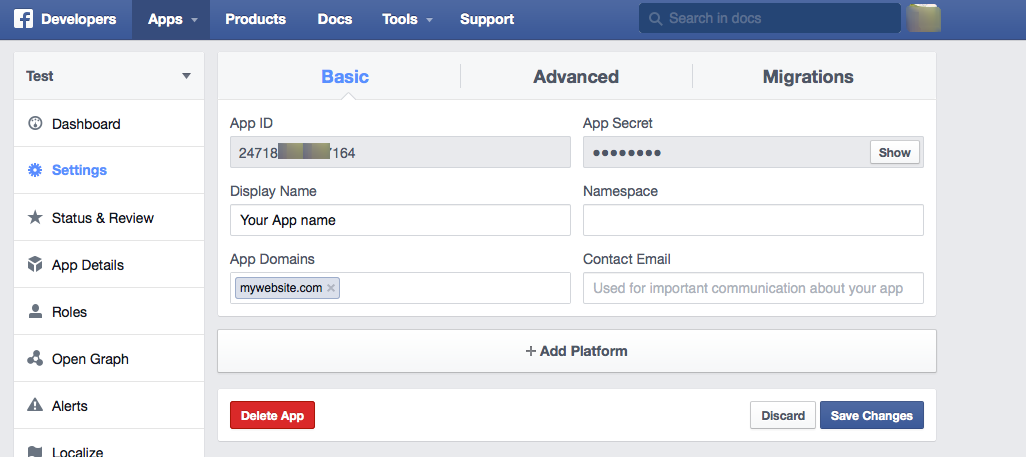 How To Get A Facebook App Id For Your Website Joobi