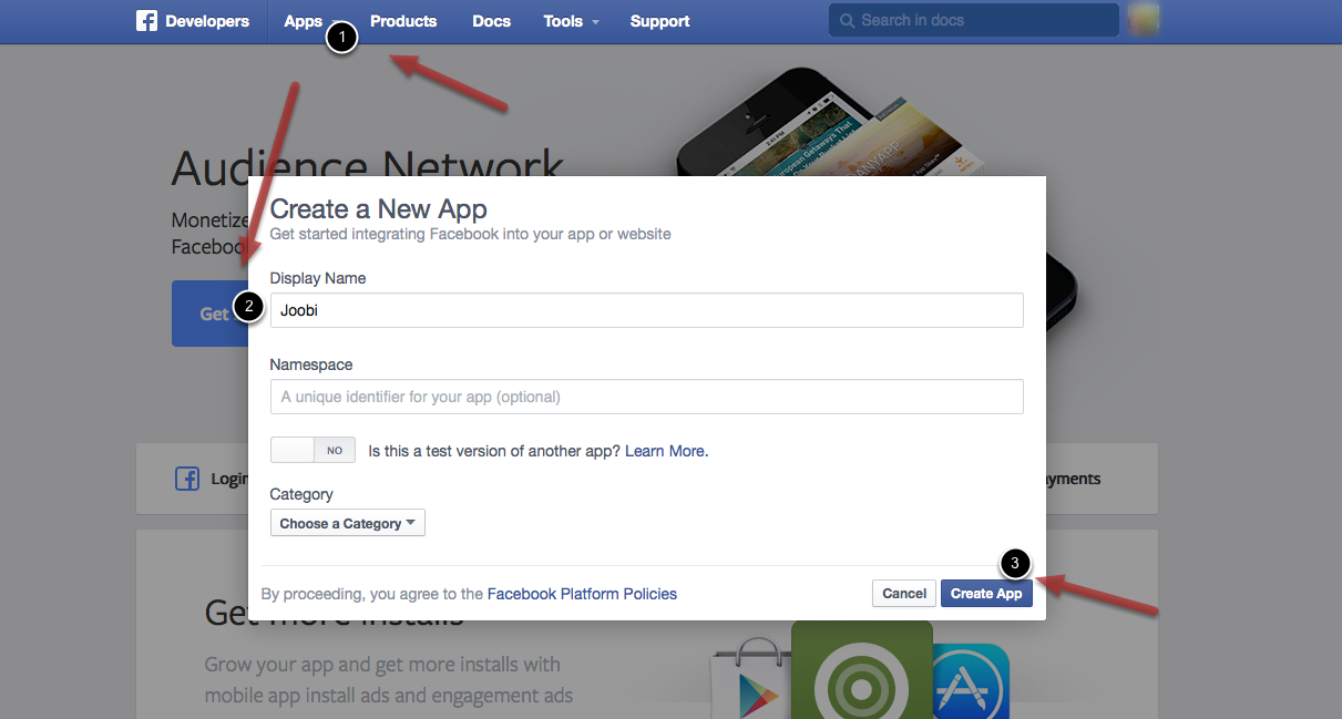 Documention  How to Get a Facebook App ID