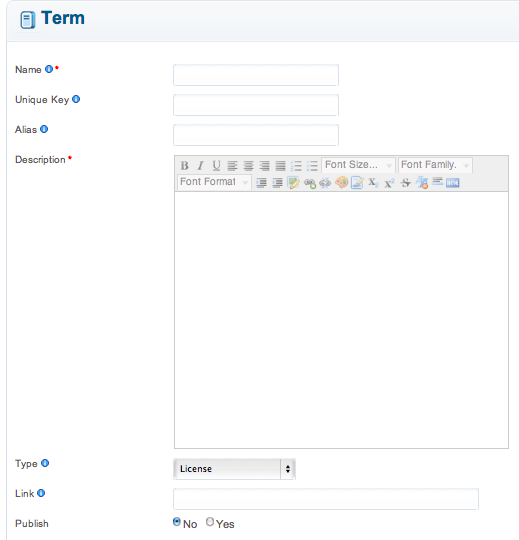 terms